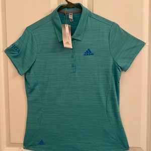 WOMEN'S ADIDAS  MICRODOT POLO SHIRTS GOLF  SHIRT SIZE M NEW WITH TAG